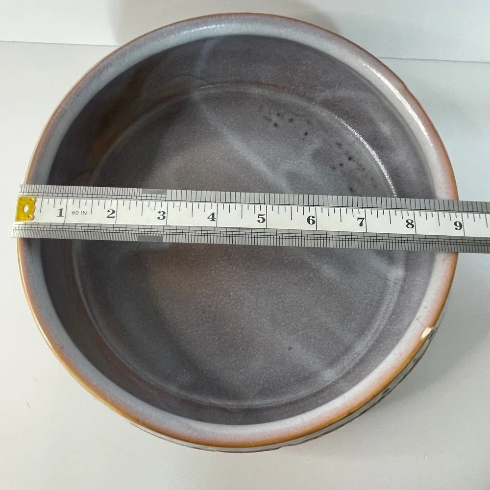 Large Caitlyn‎ Ceramic Porcelain Textured Decorative Candle Bowl Ribbed Stone